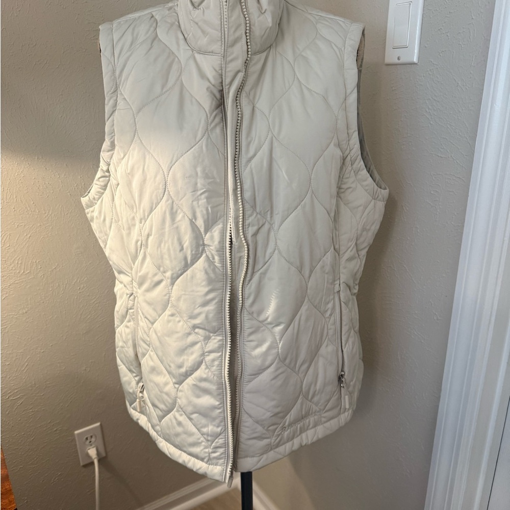 Free Country Cream Quilted Vest